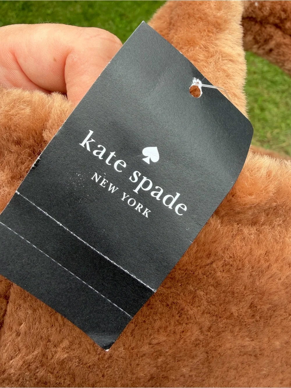 Kate Spade Ellie Faux Fur Small Tote Light Fawn Crossbody Bag NWT